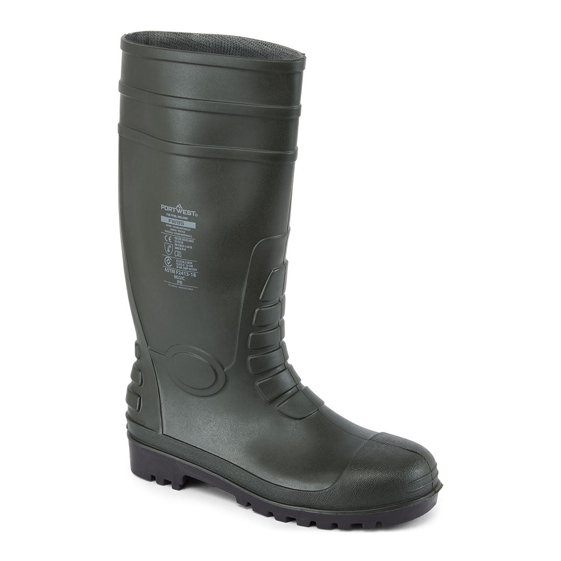 Portwest FW95-Steel PVC Wellington S5 FO CI