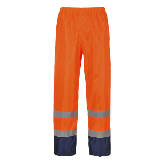 Portwest H444-Hi-Vis Contrast Classic Rain Trousers