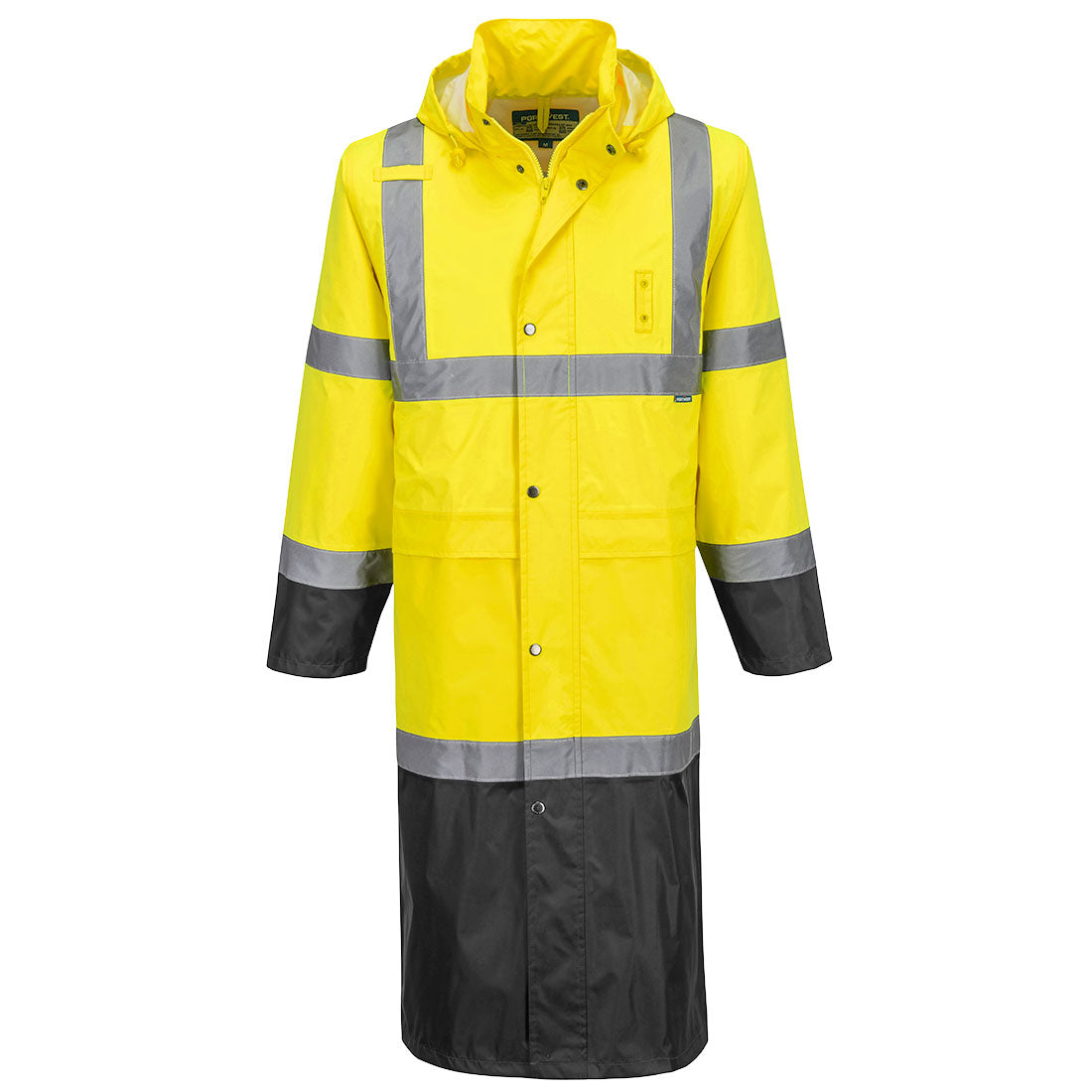 Portwest H446-Hi-Vis Contrast Raincoat 122cm