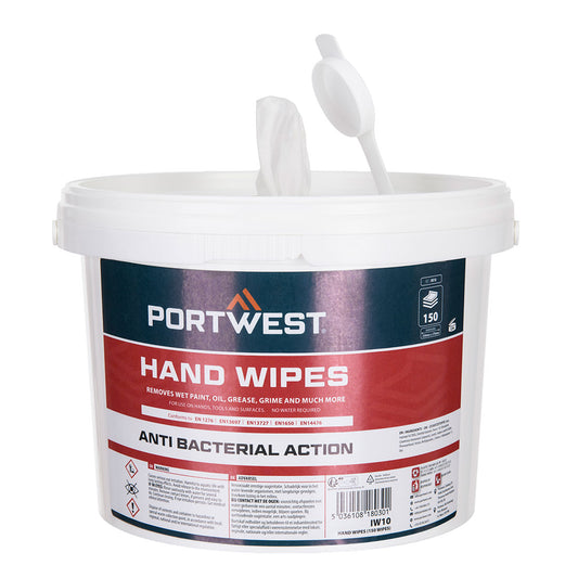 Portwest IW10-Hand Wipes (150 Wipes)