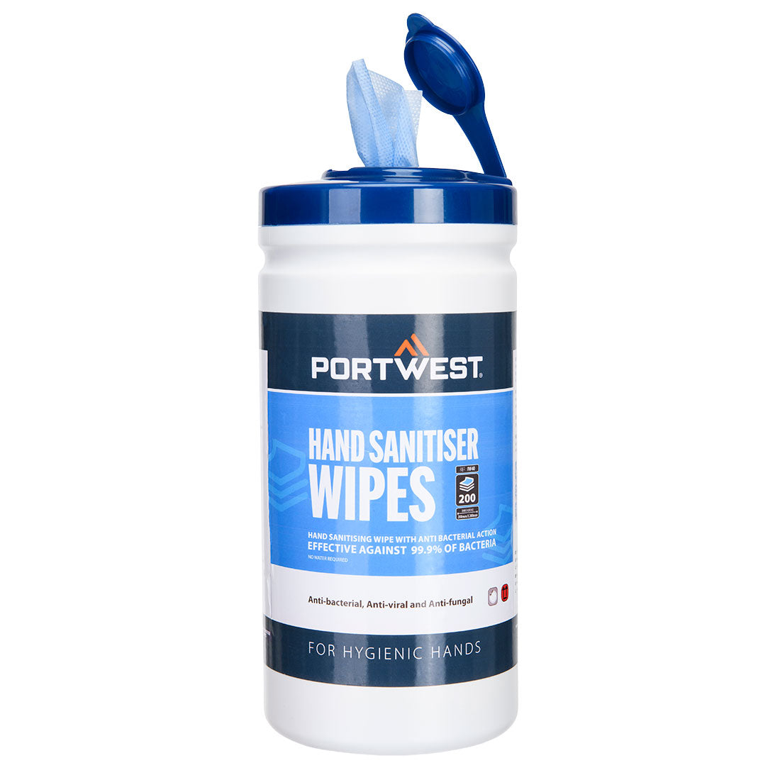 Portwest IW40-Hand Sanitiser Wipes (200 Wipes)