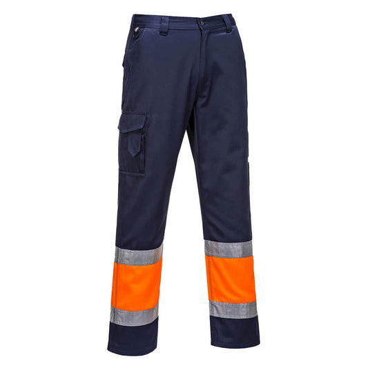 Portwest L049-Hi-Vis Lightweight Contrast Class 1 Service Trousers