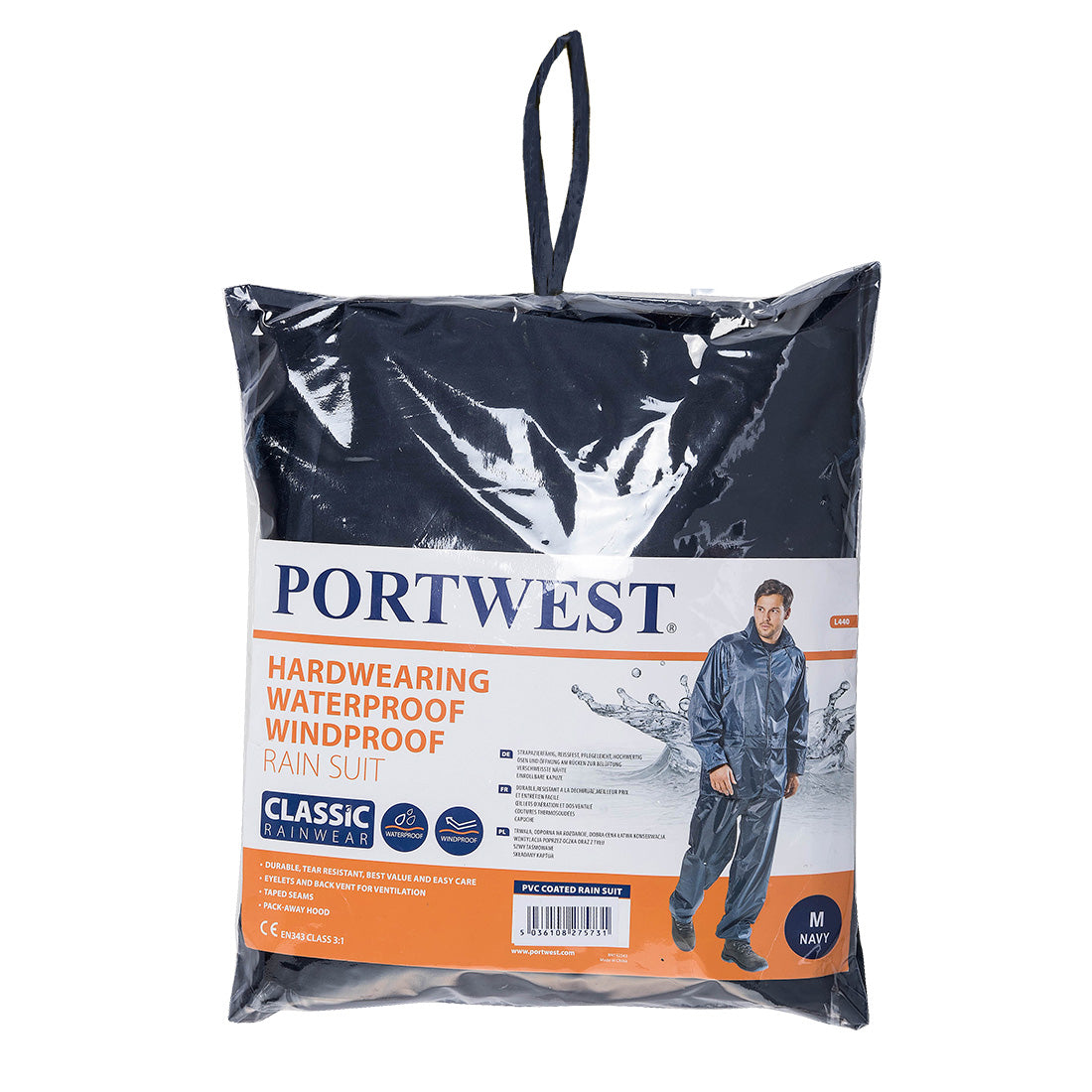 Portwest L440-Essentials Rainsuit (2 Piece Suit)