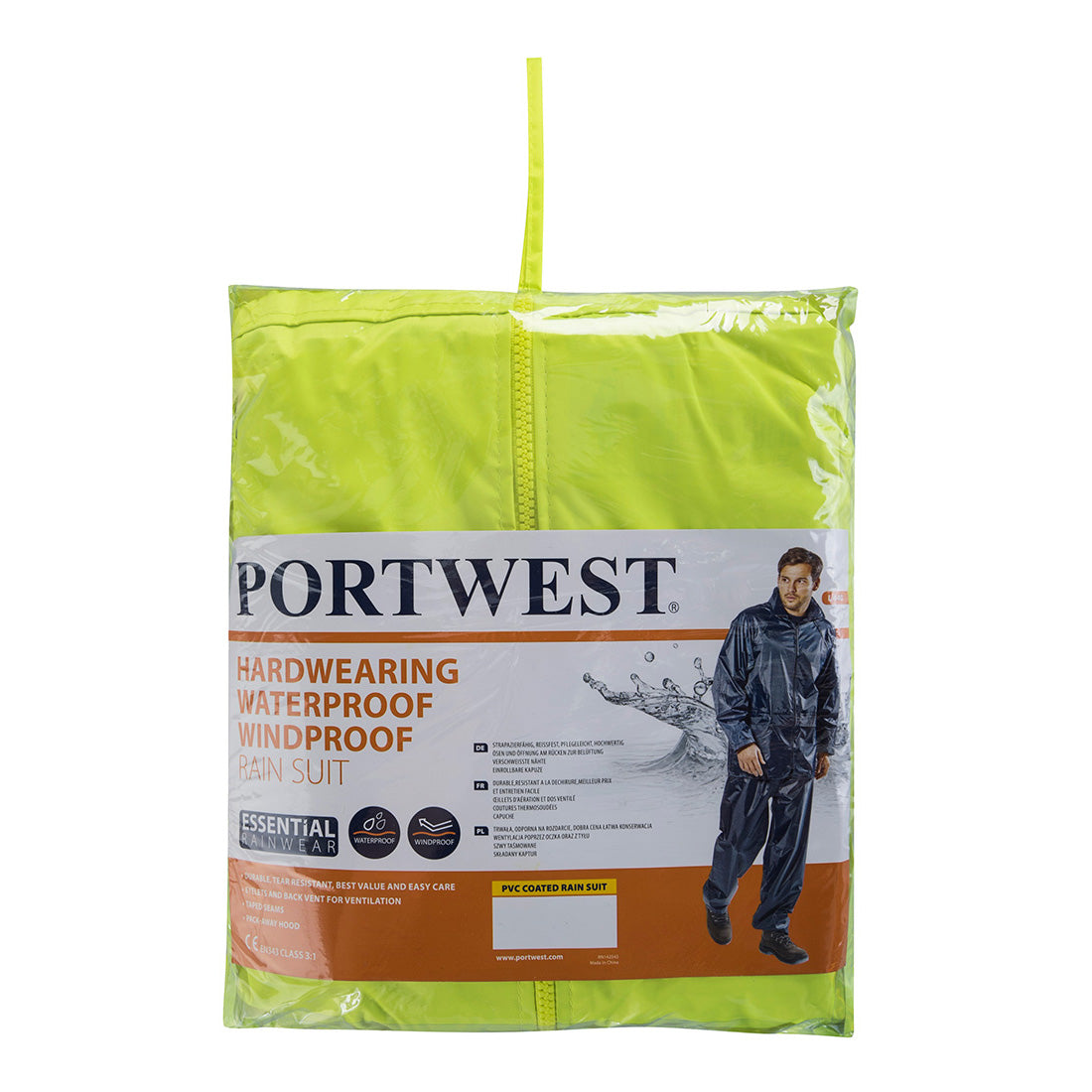Portwest L440-Essentials Rainsuit (2 Piece Suit)