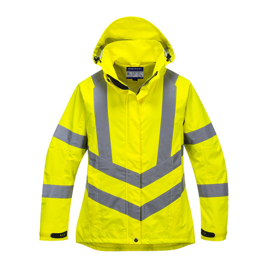 Portwest LW70-Hi-Vis Women's Breathable Rain Jacket