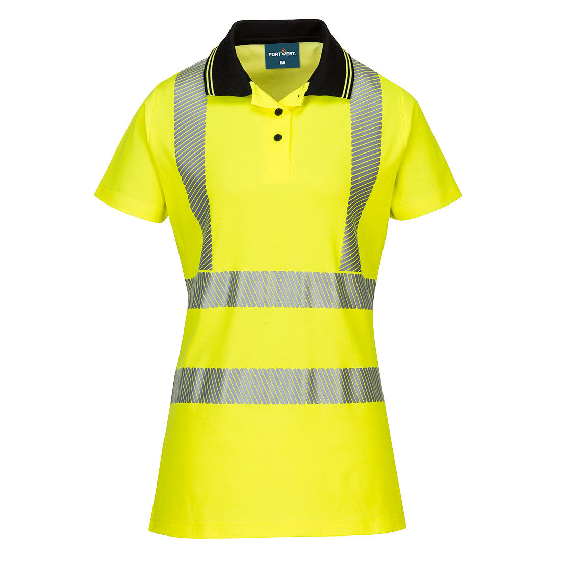 Portwest LW72-Hi-Vis Women's Cotton Comfort Pro Polo Shirt S/S