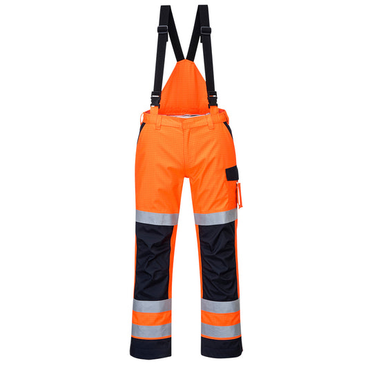 Portwest MV71-Modaflame Rain+ Hi-Vis Multi-Norm Contrast FR Trousers