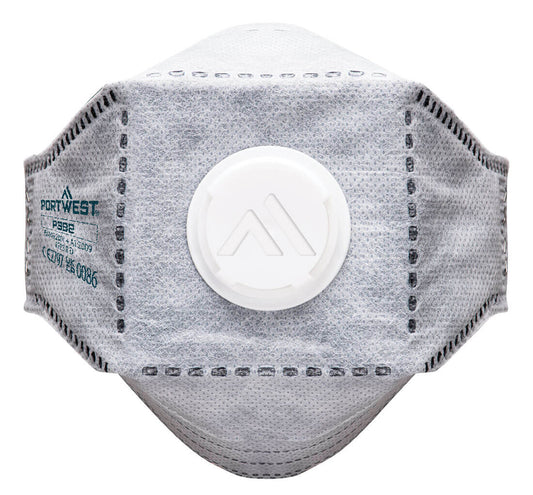 Portwest P392-EAGLE FFP3 Valved Carbon Fold Flat Respirator (Pk10)