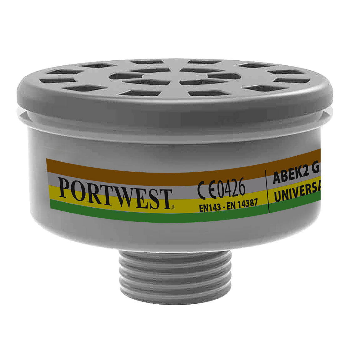 Portwest P926-ABEK2 Gas Filter Universal Thread (Pk4)