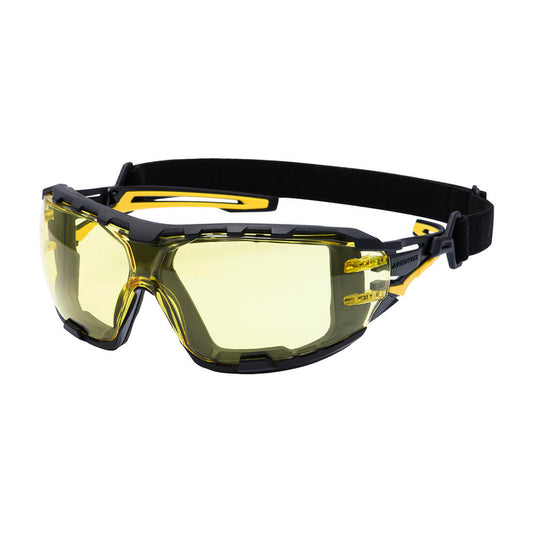 Portwest PR02-Anthracite Wraparound Plus Safety Glasses