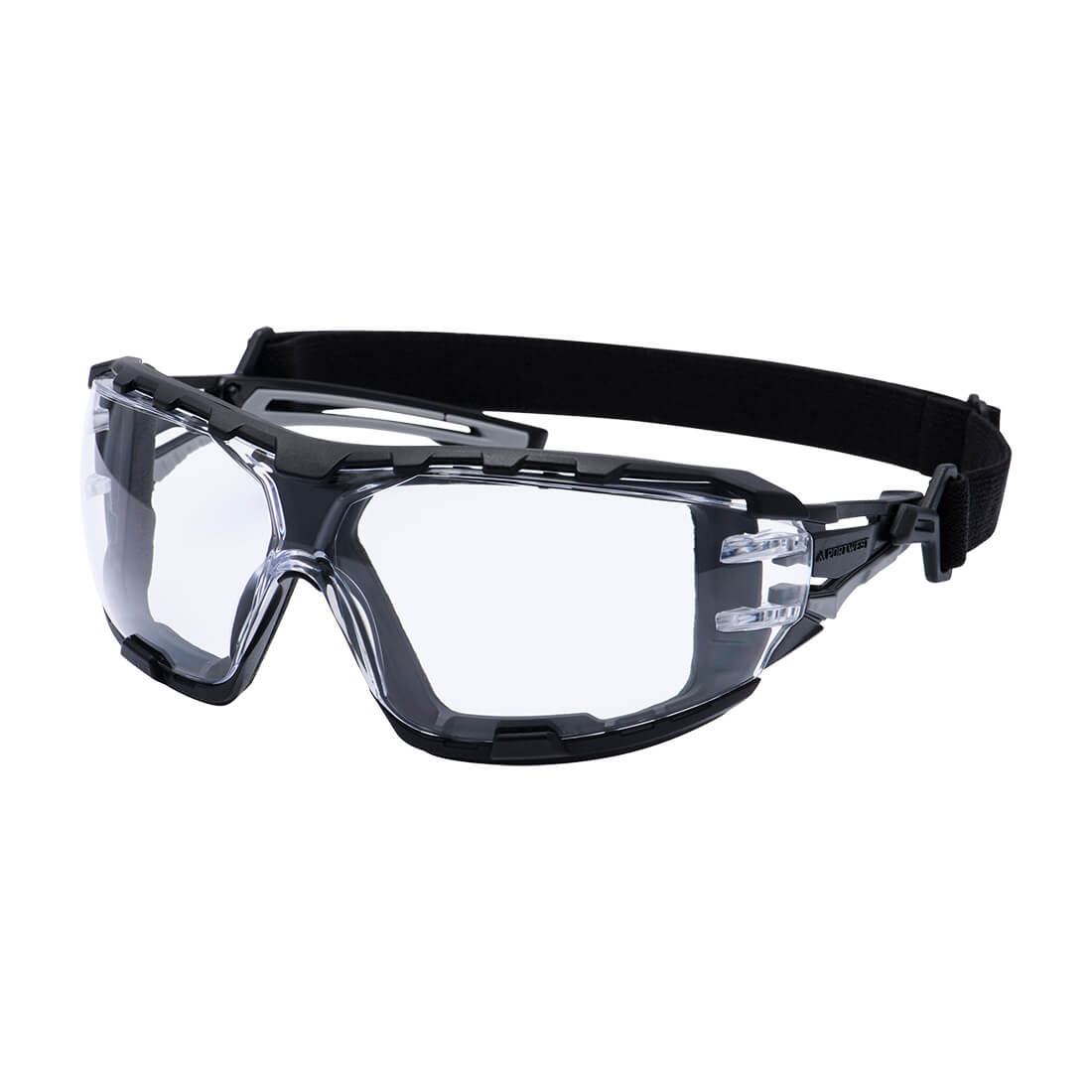 Portwest PR02-Anthracite Wraparound Plus Safety Glasses