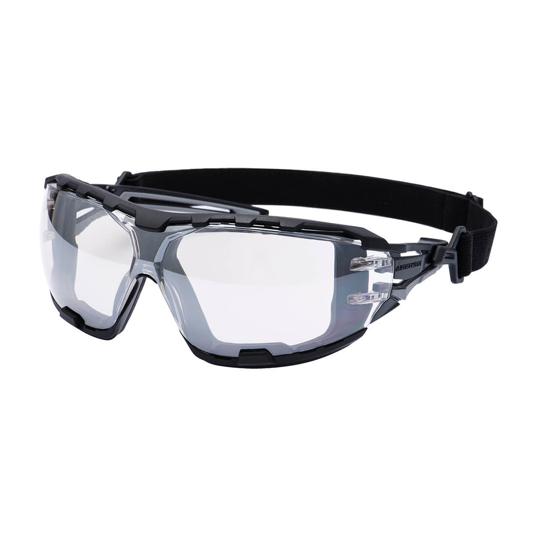 Portwest PR02-Anthracite Wraparound Plus Safety Glasses