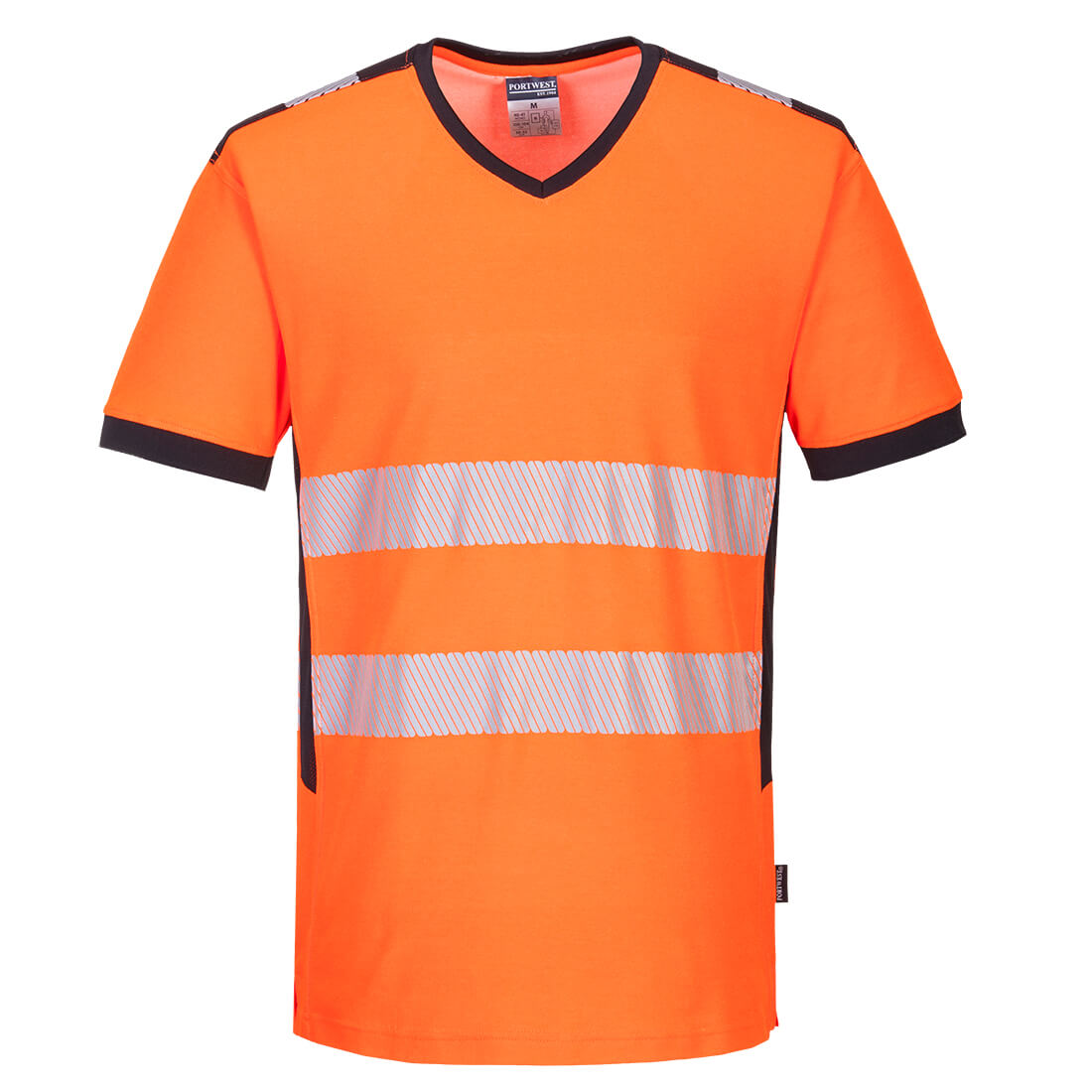 Portwest PW310-PW3 Hi-Vis V-Neck Mesh Insert T-Shirt S/S