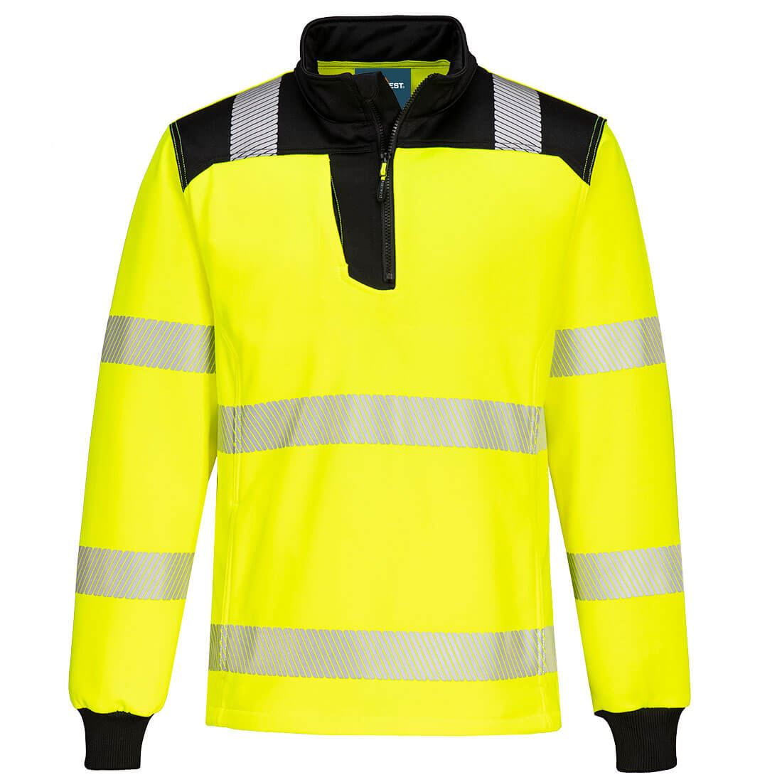 Portwest PW326-PW3 Hi-Vis 1/4 Zip Sweatshirt