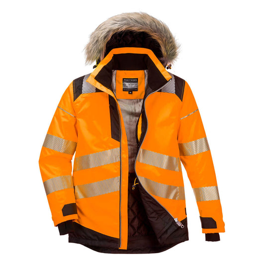 Portwest PW369-PW3 Hi-Vis Winter Parka Jacket
