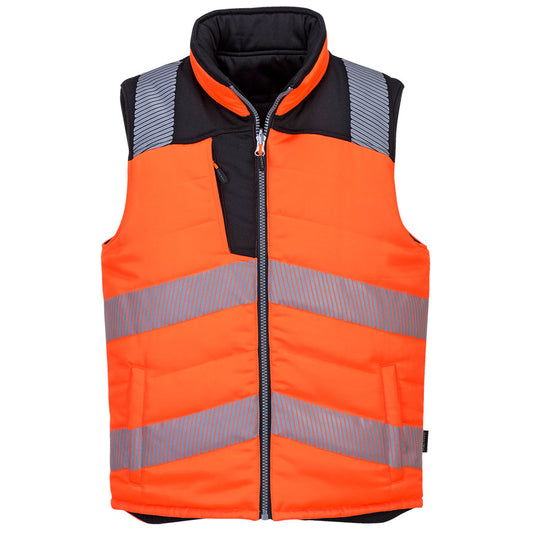 Portwest PW374-PW3 Hi-Vis Reversible Bodywarmer