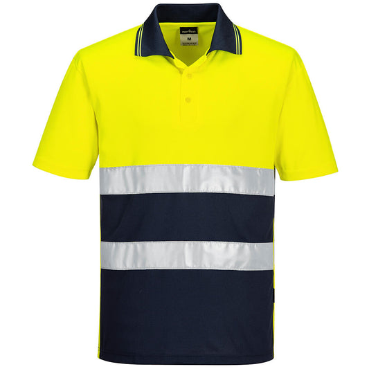 Portwest S175-Hi-Vis Lightweight Contrast Polo Shirt S/S