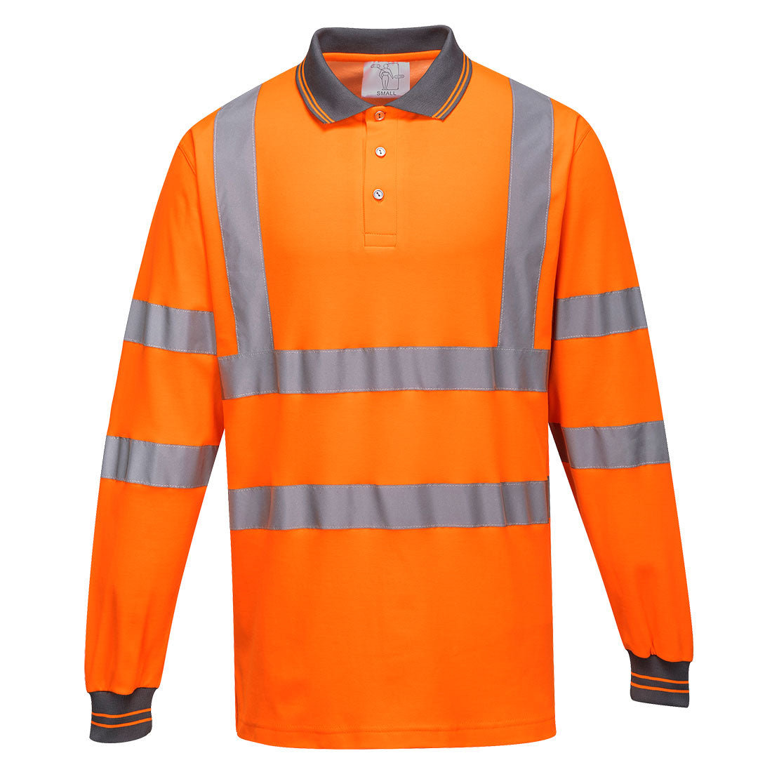 Portwest S271-Hi-Vis Cotton Comfort Polo Shirt L/S