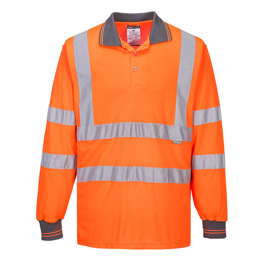 Portwest S277-Hi-Vis Polo Shirt L/S