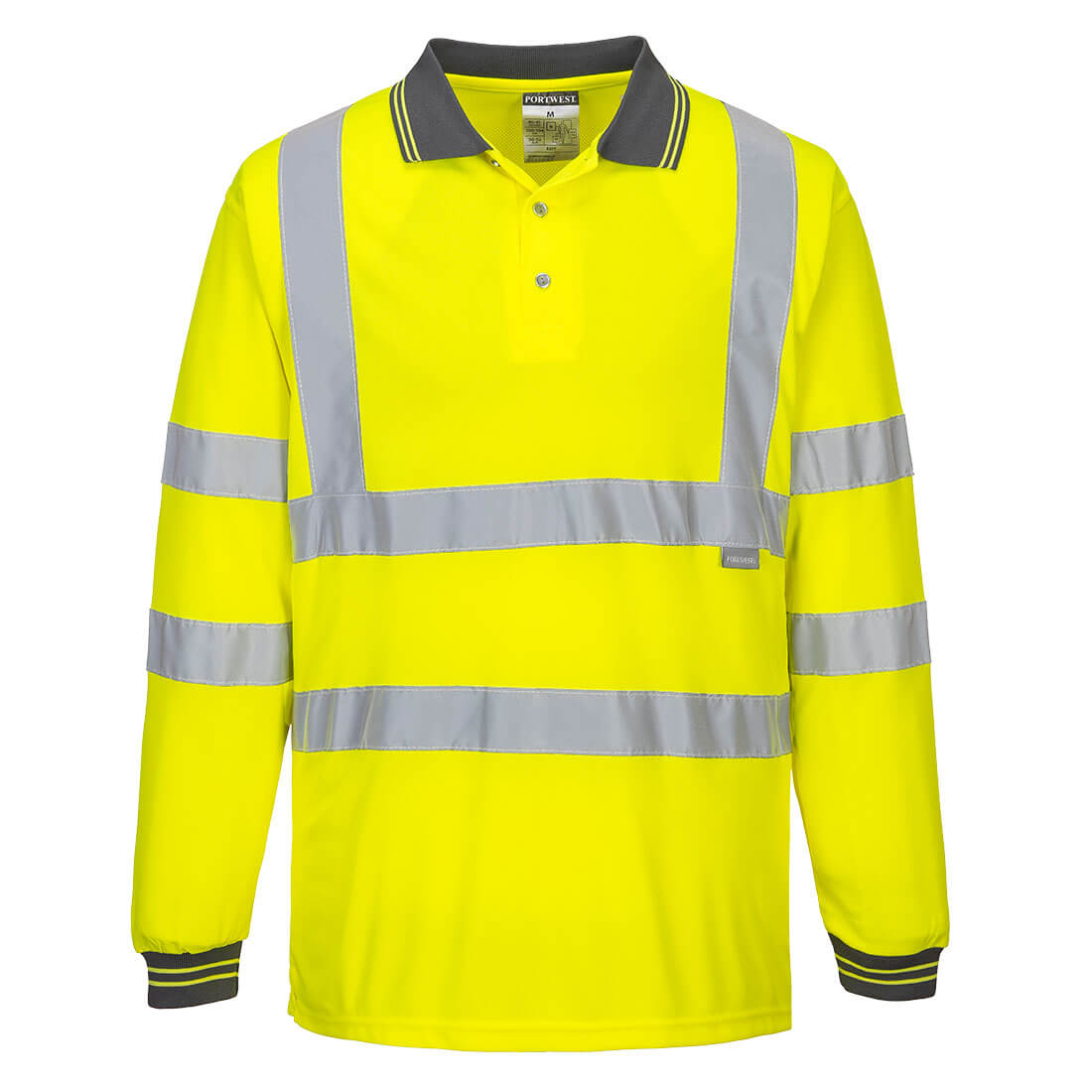 Portwest S277-Hi-Vis Polo Shirt L/S