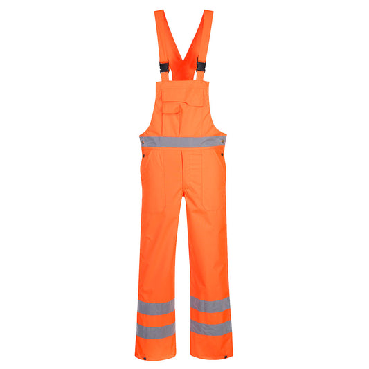 Portwest S388-Hi-Vis Breathable Rain Bib and Brace