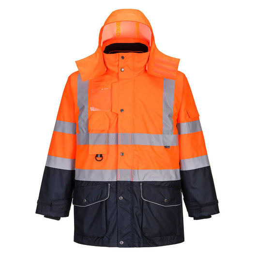 Portwest S426-Hi-Vis Breathable 7-in-1 Contrast Traffic Jacket