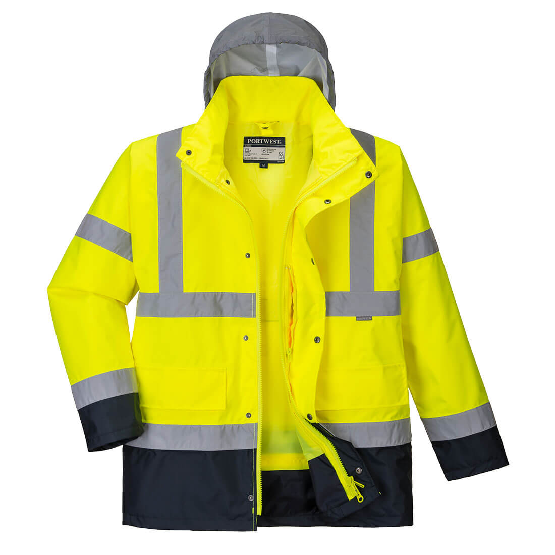 Portwest S471-Hi-Vis 4-in-1 Contrast Traffic Jacket