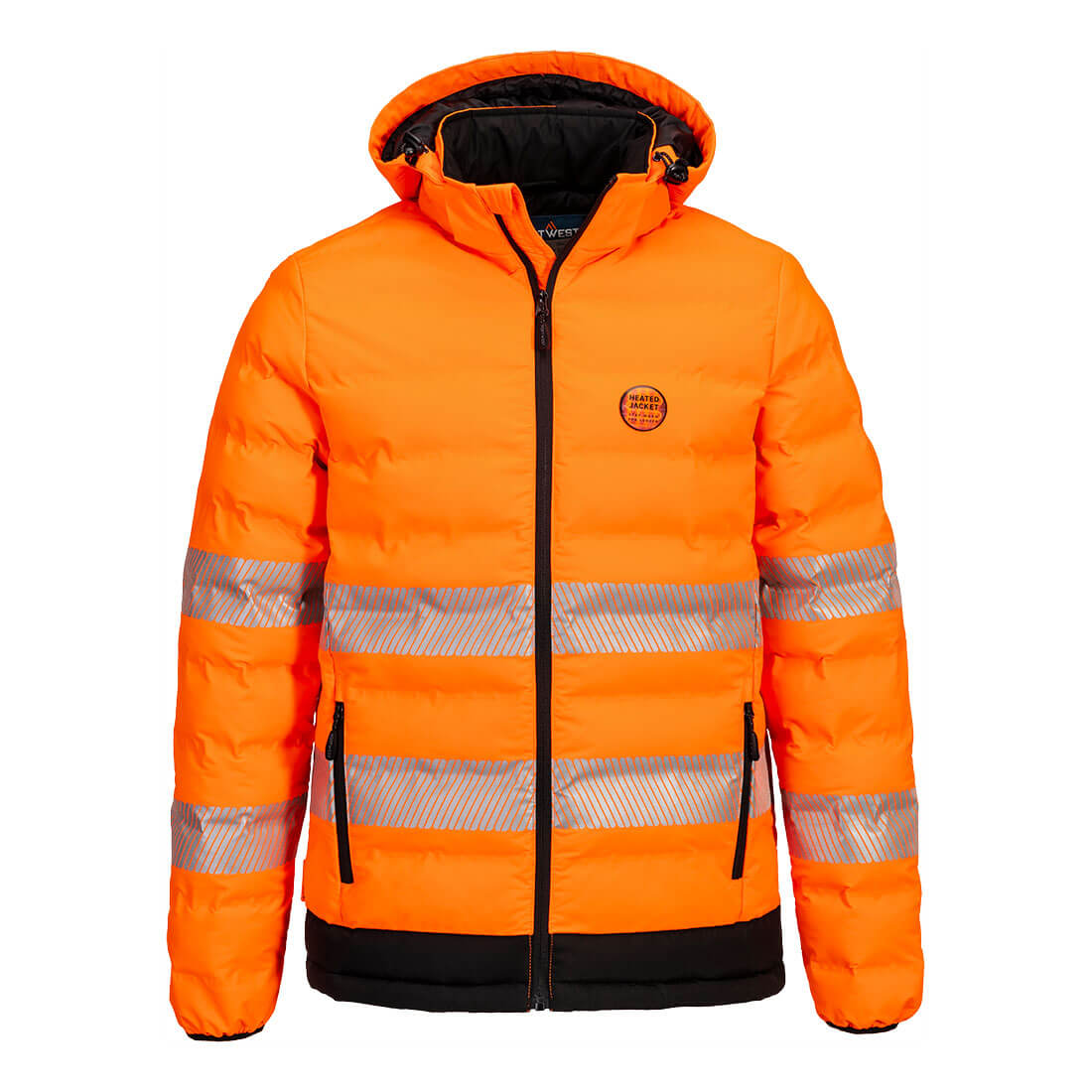 Portwest-S548-Hi-Vis Ultrasonic Heated Tunnel Jacket