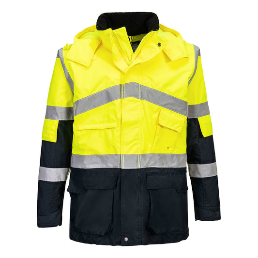 Portwest S760-Hi-Vis Breathable Contrast Rain Jacket