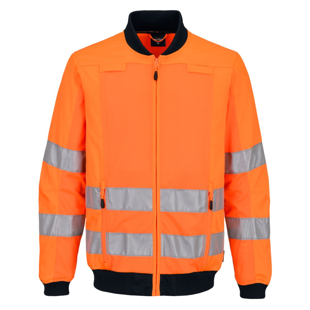 Portwest T164-Hi-Vis Mesh Panel Work Jacket
