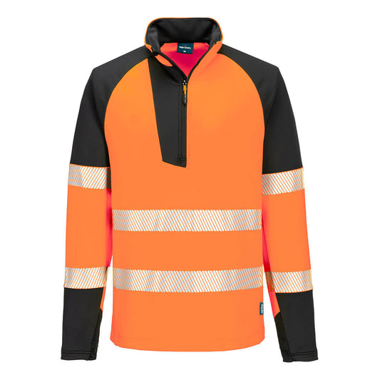 Portwest T172-PW3 Hi-Vis 1/4 Zip Sweatshirt