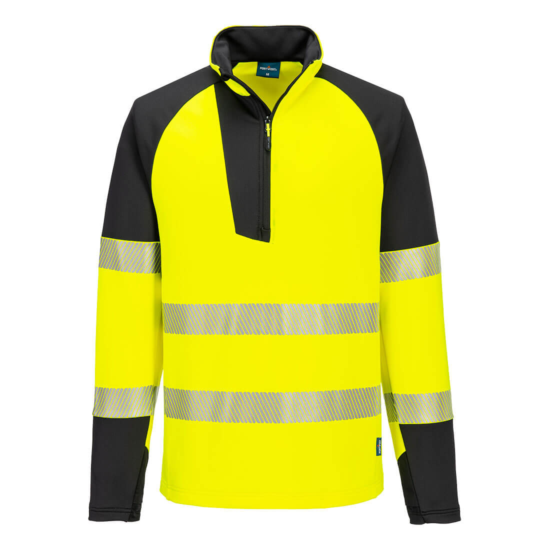 Portwest T172-PW3 Hi-Vis 1/4 Zip Sweatshirt