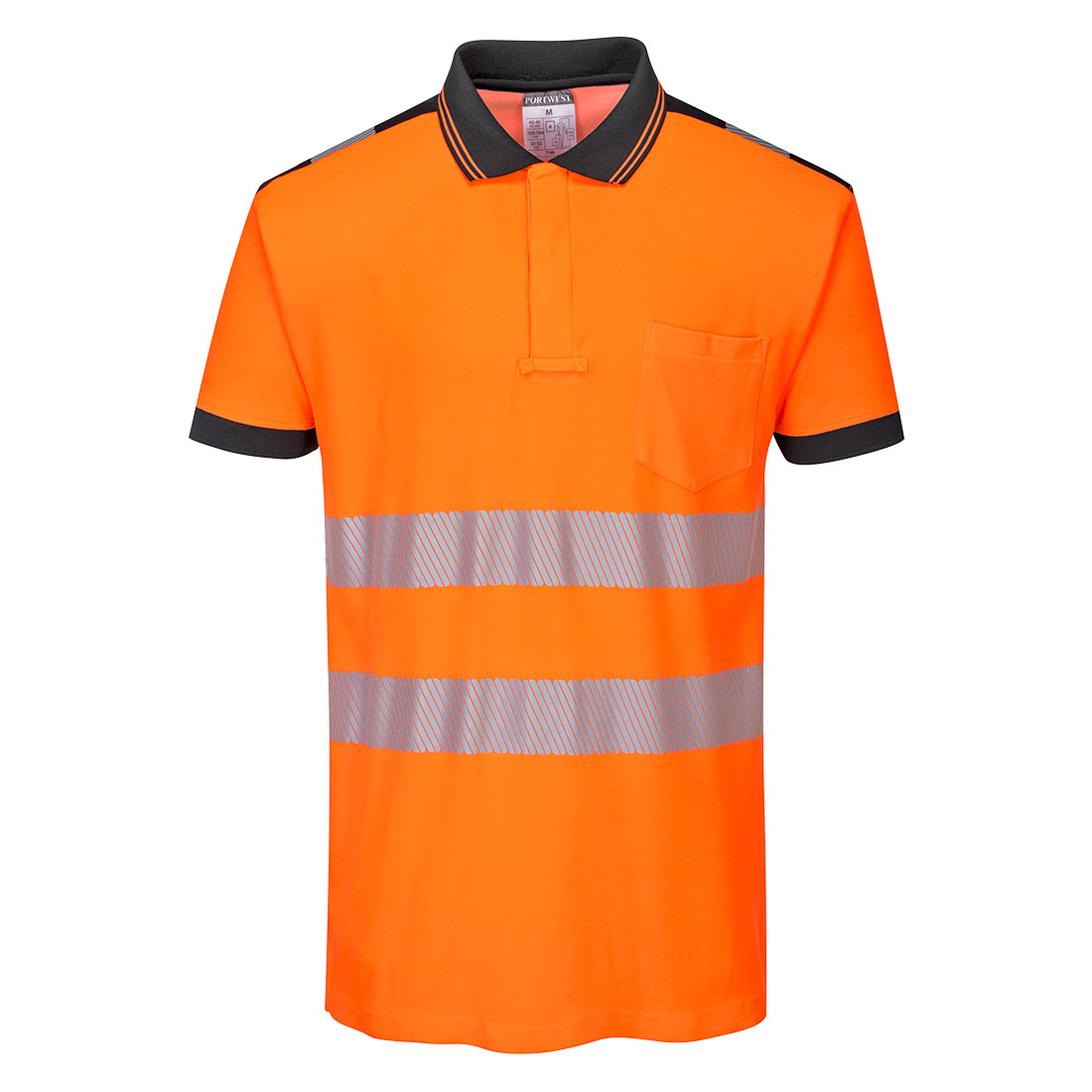 Portwest T180-PW3 Hi-Vis Cotton Comfort Polo Shirt S/S