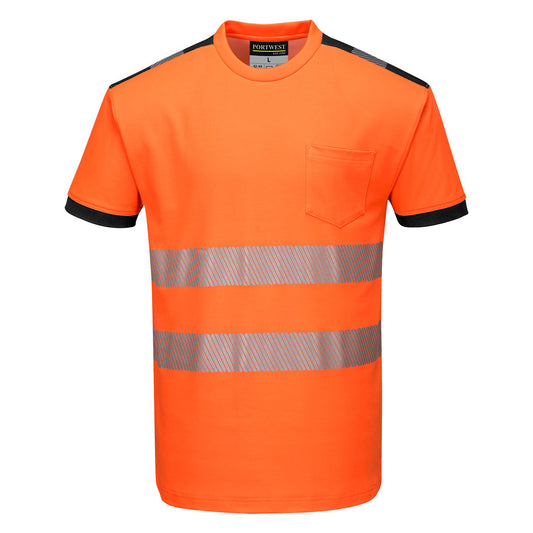 Portwest T181-PW3 Hi-Vis Cotton Comfort T-Shirt S/S