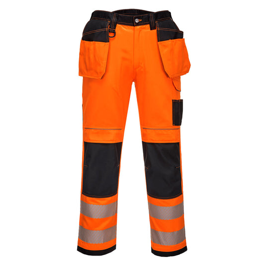 Portwest T501-PW3 Hi-Vis Holster Pocket Work Trousers