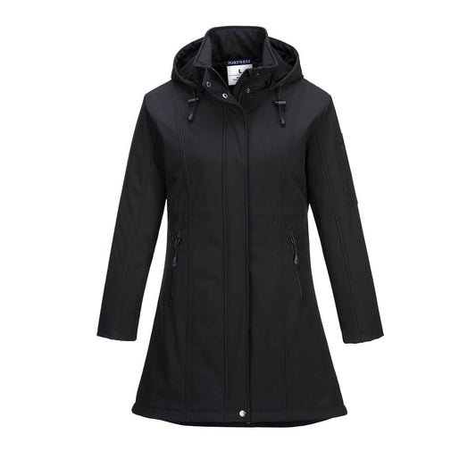 Portwest TK42-Carla Women's Hooded Softshell Jacket (3L)